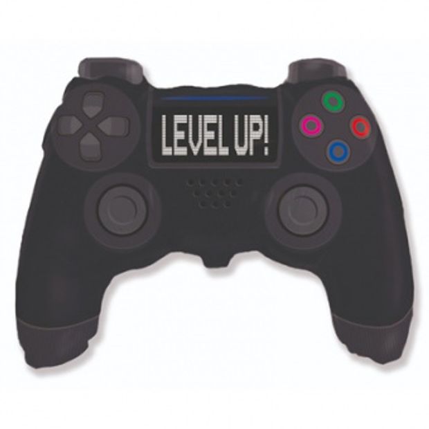 F Шар фигура "Геймпад Джойстик LEVEL UP" 27"/69 см (БГ-21)