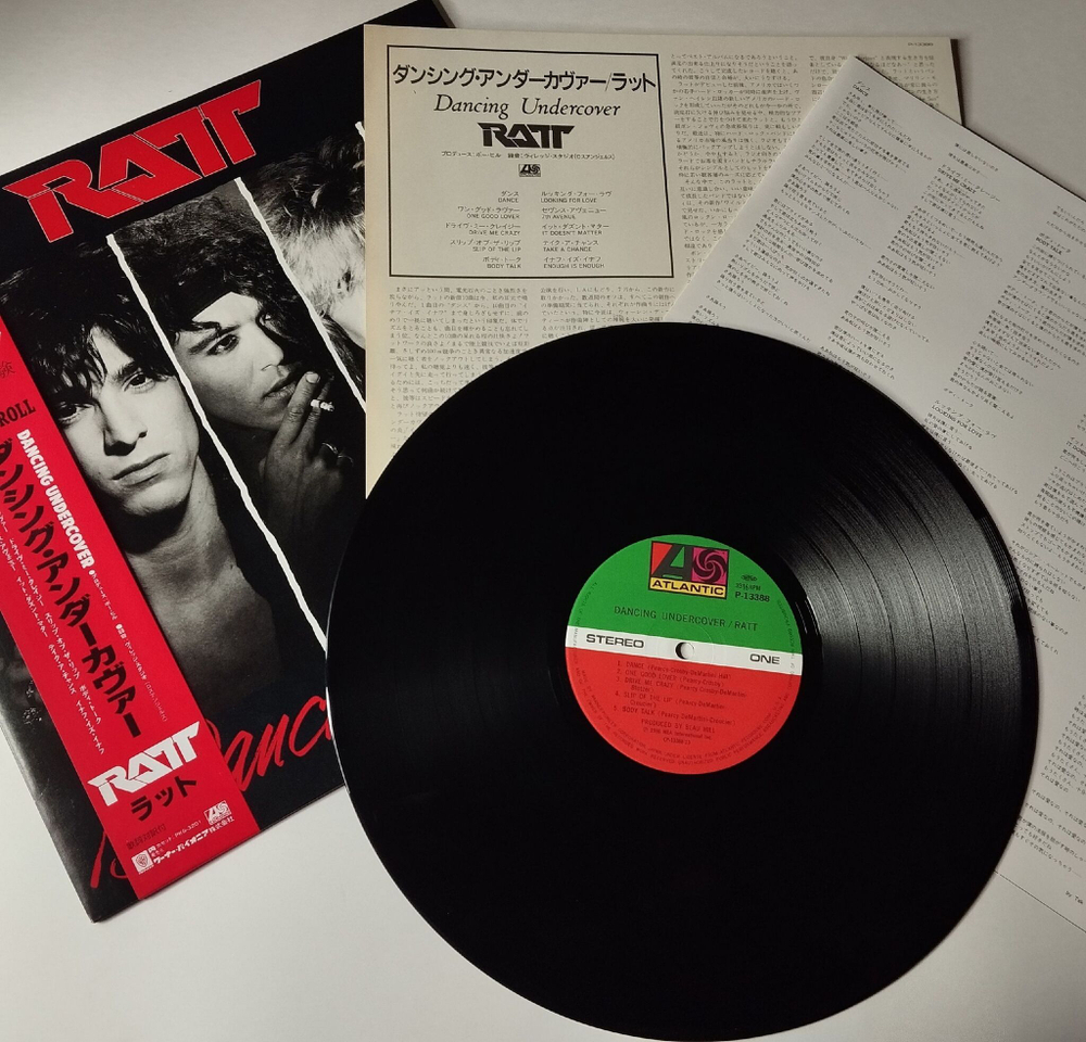Винтажная виниловая пластинка LP Ratt Dancing Undercover (Japan 1986) (Obi) Looking For Love