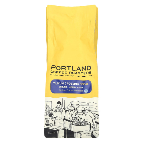 Portland Coffee Roasters, Tilikum Crossing Decaf, молотый, средняя обжарка, 340 г (12 унций)
