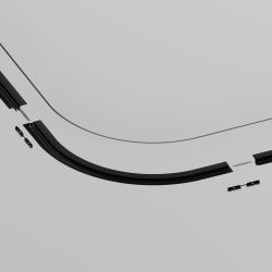 Коннектор радиусный R600 встраиваемый под ГКЛ 9,5мм Maytoni   TRA184-R600-12B