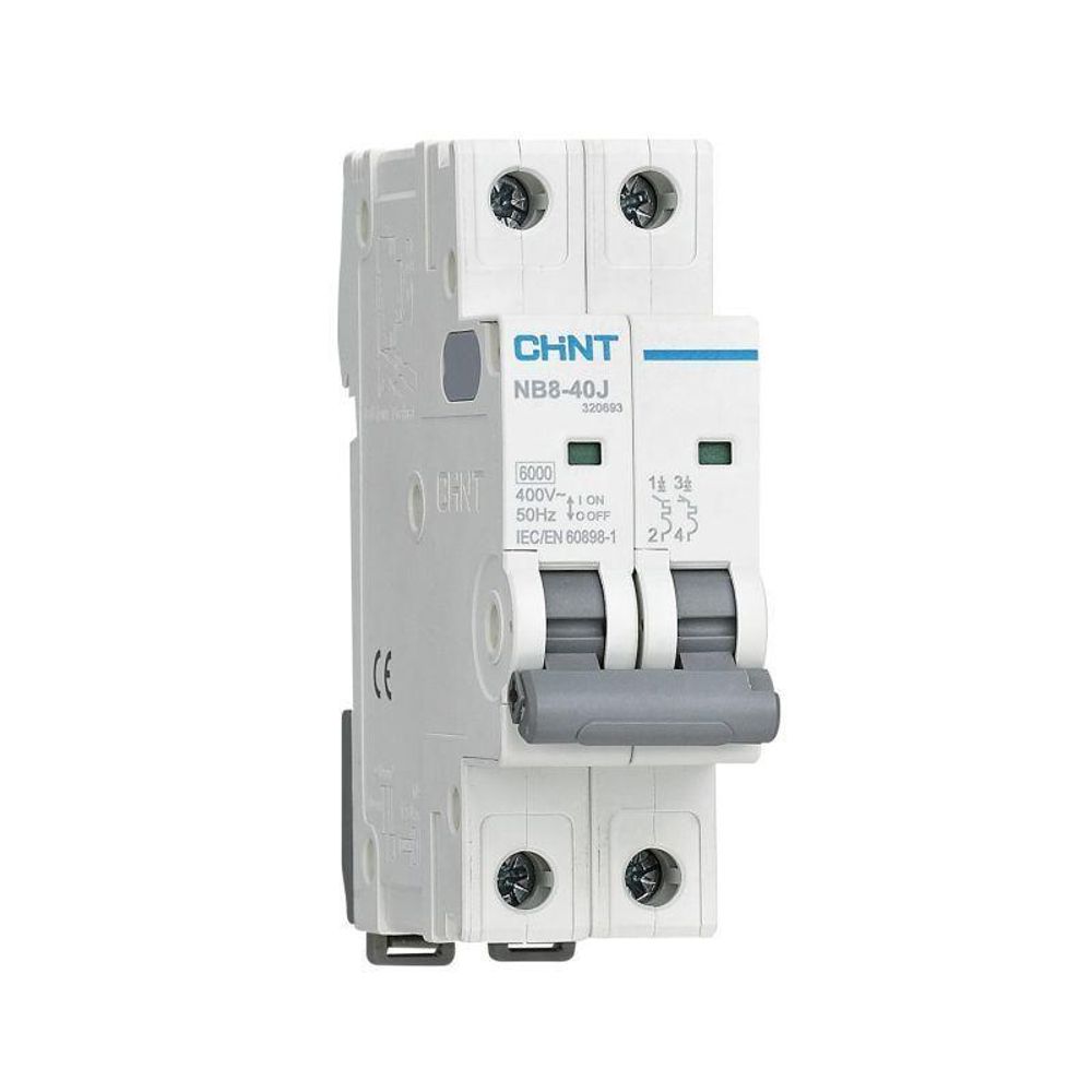Выключатель автоматический 2п 1А 6кА NB8-40J х-ка B (R) CHINT 320672