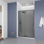 Душевая дверь Veconi Ottimo P20 GR, 1000x1900, графит брашинг, стекло тонированное матовое