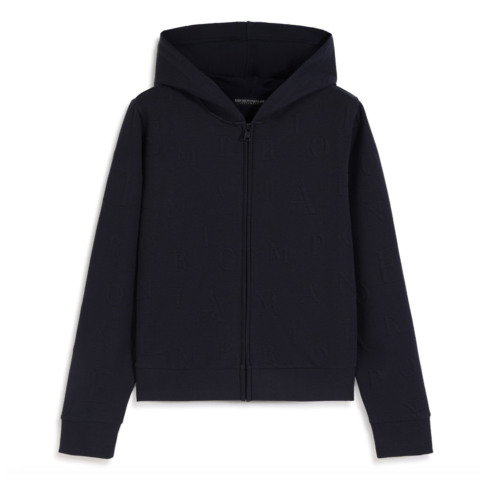 Женская толстовка темно-синяя Emporio Armani EW000392_AF15357