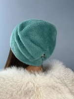 шапка зимняя пушистая из эко меха
