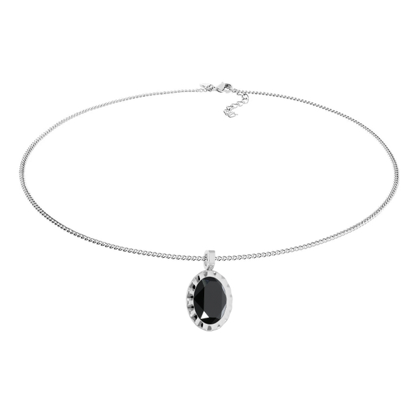 Колье Qudo TIVOLA UNICA big (S/P) Jet 3 cm 420512