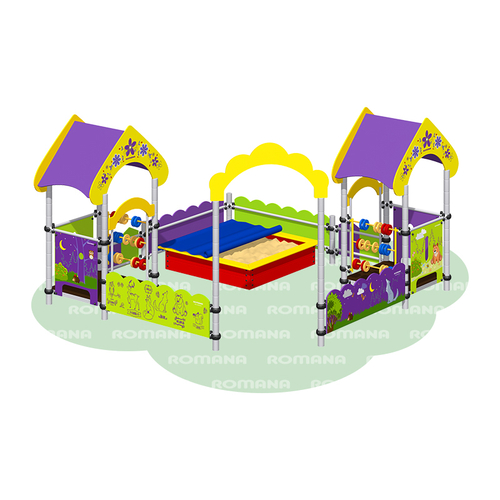 Песочный дворик «Полянка» Romana 109.12.00-01 (песочница с тентом)