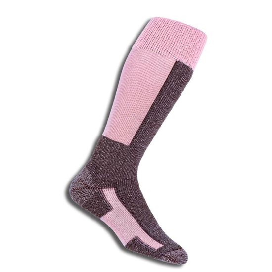 Носки горнолыжные THORLO SKX 457  Over-Calf Pink/Chocolate