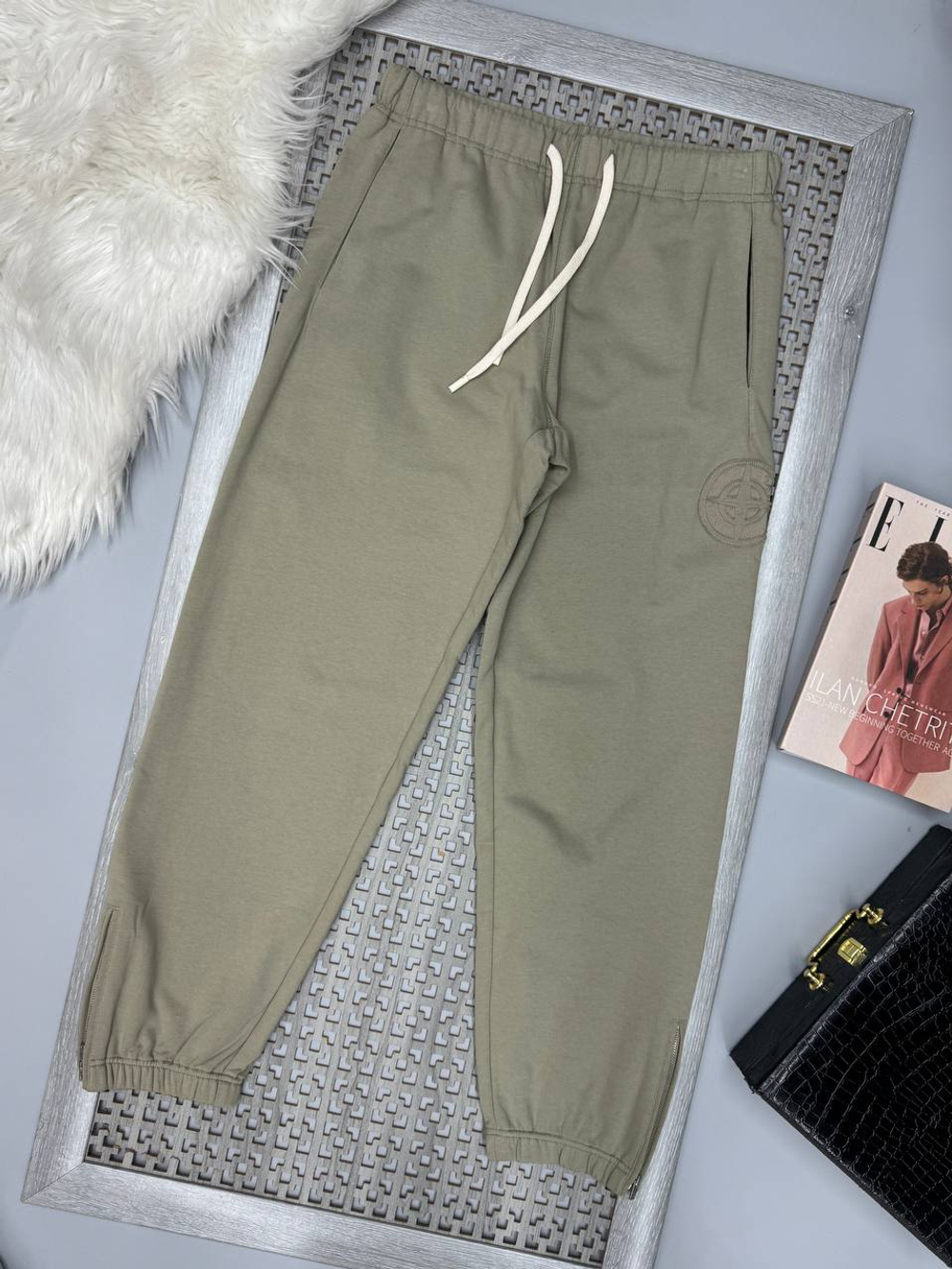 Спортивные штаны Dior&Stone Island