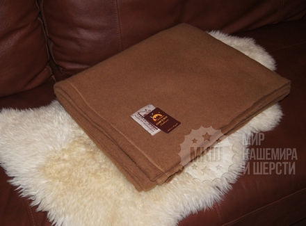 Одеяло детское тканое из 100% верблюжьей шерсти 110x140 см. (GOBI SUN) - камел