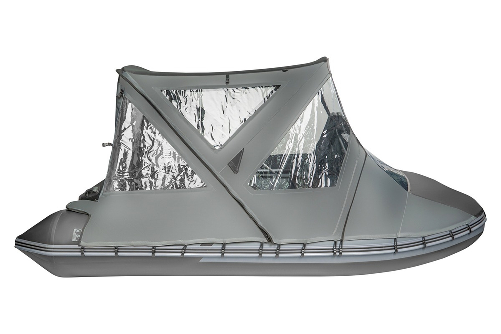 Тент трансформер КОМБИ Yachtman 340 НДНД (графит/черный)