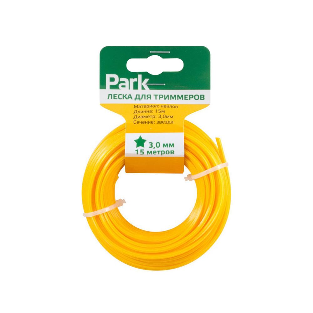 Леска для триммера 3мм*15м ЗВЕЗДА PARK 210988---