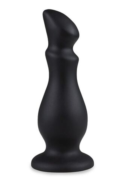 Черный плаг-массажёр - 14 см.