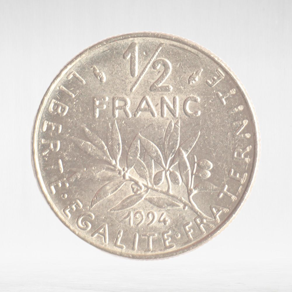France, ½ Franc 1994 - Signature "O. Roty", VF