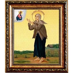 Варвара Скворчихинская святая блаженная. Икона на холсте.