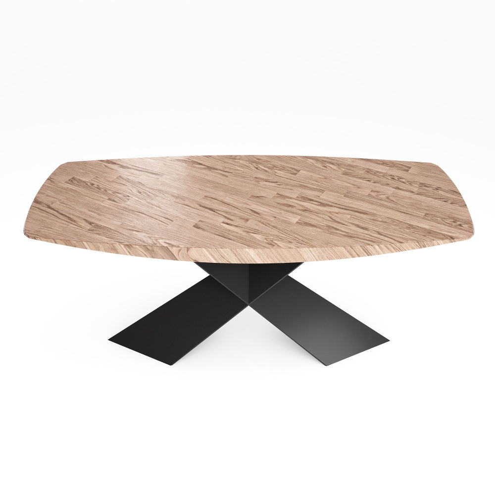 Стол овальный Tyler 180, шпон светлый