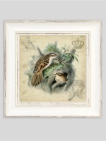 Картина на холсте в раме 27х27 см, настенный декор для дома