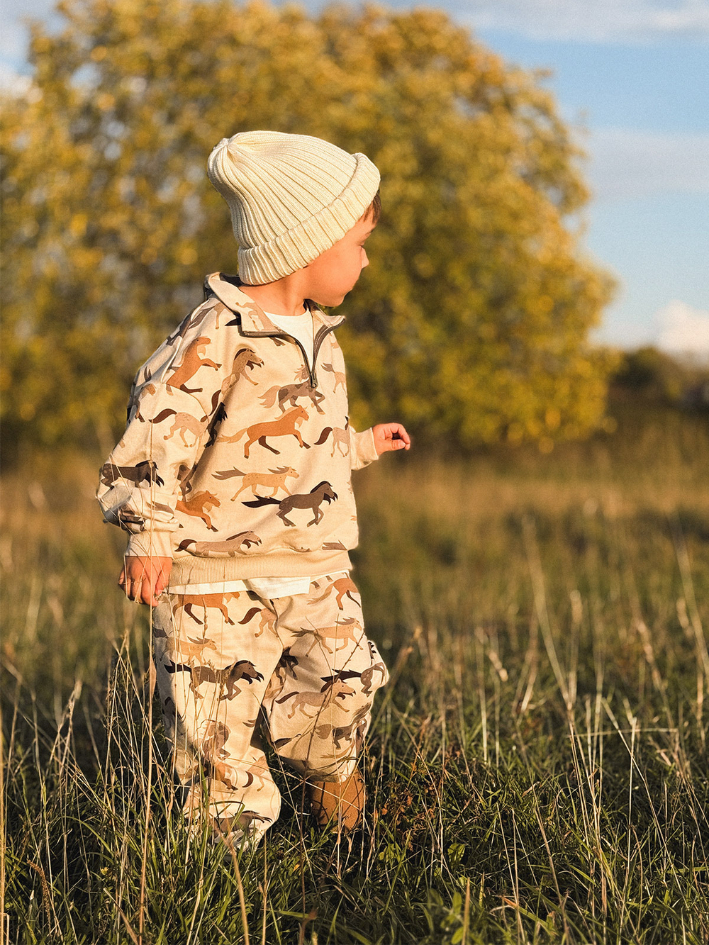 Свитшот на молнии Mjölk Wild Horses