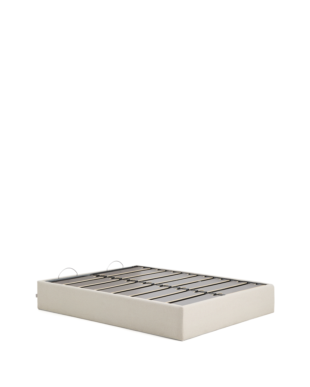 Основание кровати Nelzi из шенилла цвета экрю для матраса 160 x 200 см