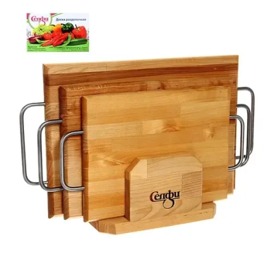 Набор разделочных досок «Прямоугольник» 36*22*1,8 см, 33*20*1,8 см, 28*18*1,8 см