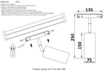 Светильник трековый магнитный Crystal Lux CLT 0.33 003 18W BL 3000K