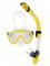 Набор маска+трубка в сумке Sargan Дайва-С прозрачный/желтый