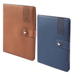 Записная книжка А5, 7БЦ, Alingar, иск. кожа, клапан на кнопке, ручка, 70 л., клетка, ассорти