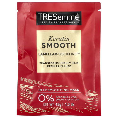 TRESemmé, Keratin Smooth, маска для глубокого разглаживания с кератином, 42 г (1,5 унции)