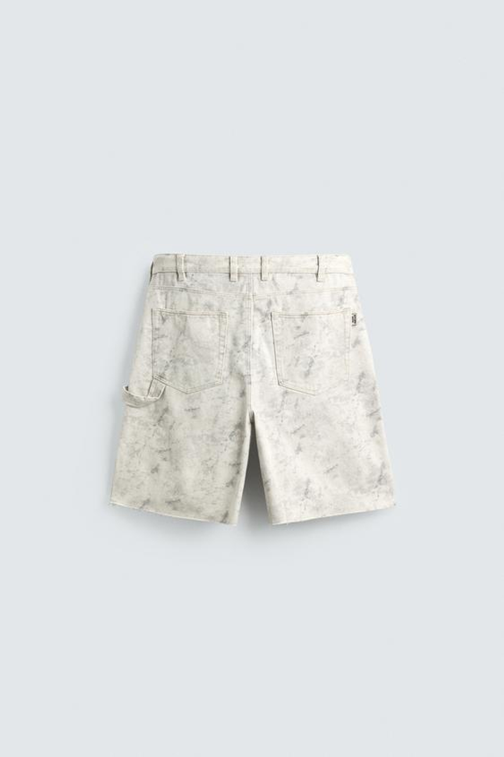 ZARA ШОРТЫ КАРГО СВОБОДНОГО КРОЯ, С ПРИНТОМ