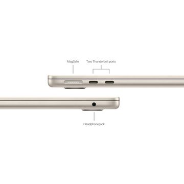 Apple MacBook Air 13 2024 Starlight (Apple M3 8-core CPU, 8-core GPU, 256GB, 16GB) MC8J4