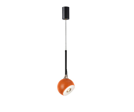 Подвес Тимо оранжевый d12 h165 Led 8W (4000K) с лифтом