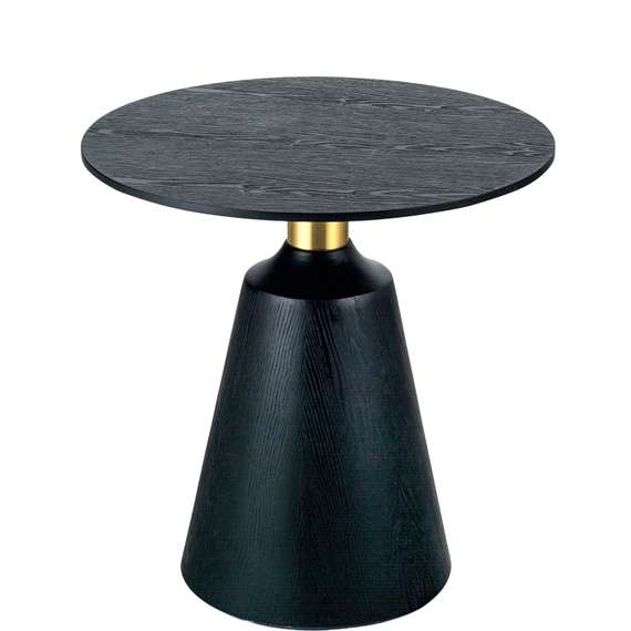 Журнальный столик Nicole, Ø60х60 см, черный с золотом