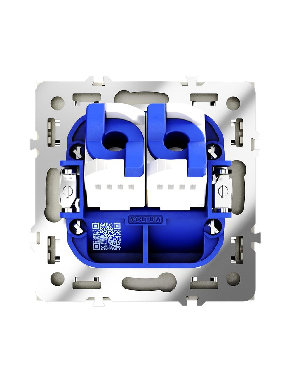 Розетка компьютерная 2-м СП S70 RJ45 + RJ45 кат.6 механизм шелк Voltum VLS060204
