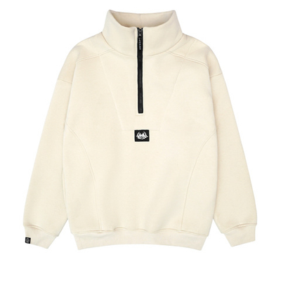 Свитшот Hook Зип «Лого» бежевый