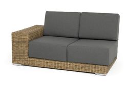 "Капри" модуль диванный правый с подушками, цвет соломенный