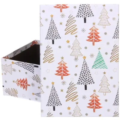 Коробка подарочная «Веселые ёлочки» 23*16*9,5 см