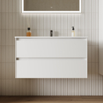 Тумба с раковиной Sancos Cento, 89 см., эмаль белый, CN90W
