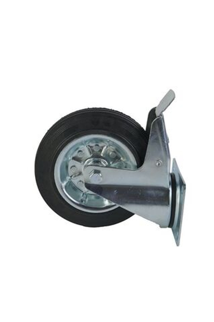 Колесо поворотное усиленное резина SRCB 80 200 мм с тормозом
