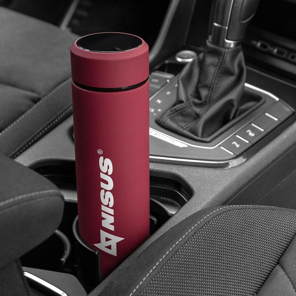 Термос Nisus 049-B 450ML с термодатчиком черный (N.TM-049-B)