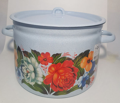 Кастрюля эмалир. 7,0л.