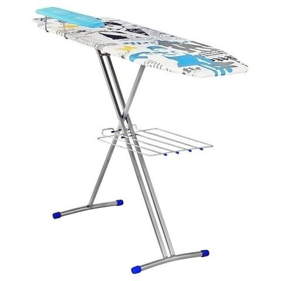 Доска гладильная 122.5х38 см, подст д/ут, рукав, розет, полк д/бел, Nika, Н7, в асс