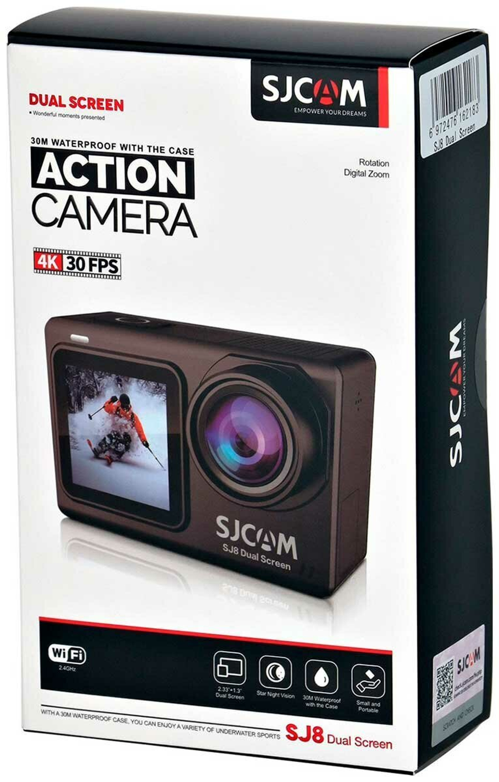 Экшн-камера SJCAM SJ8 DUAL SCREEN черная