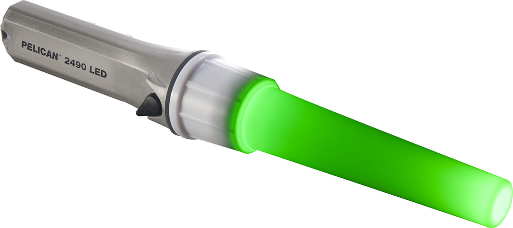 Фонарь "Жезл регулировщика", сменные светофильтры (4 цвета) Pelican™ 2490, серый