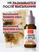 Жидкая акриловая краска LIQUID ACRYLIC «Сепия»