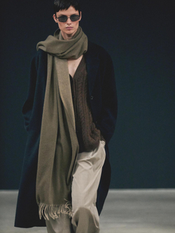 Massimo Dutti Кардиган из смесовой шерсти, шоколадно-коричневый