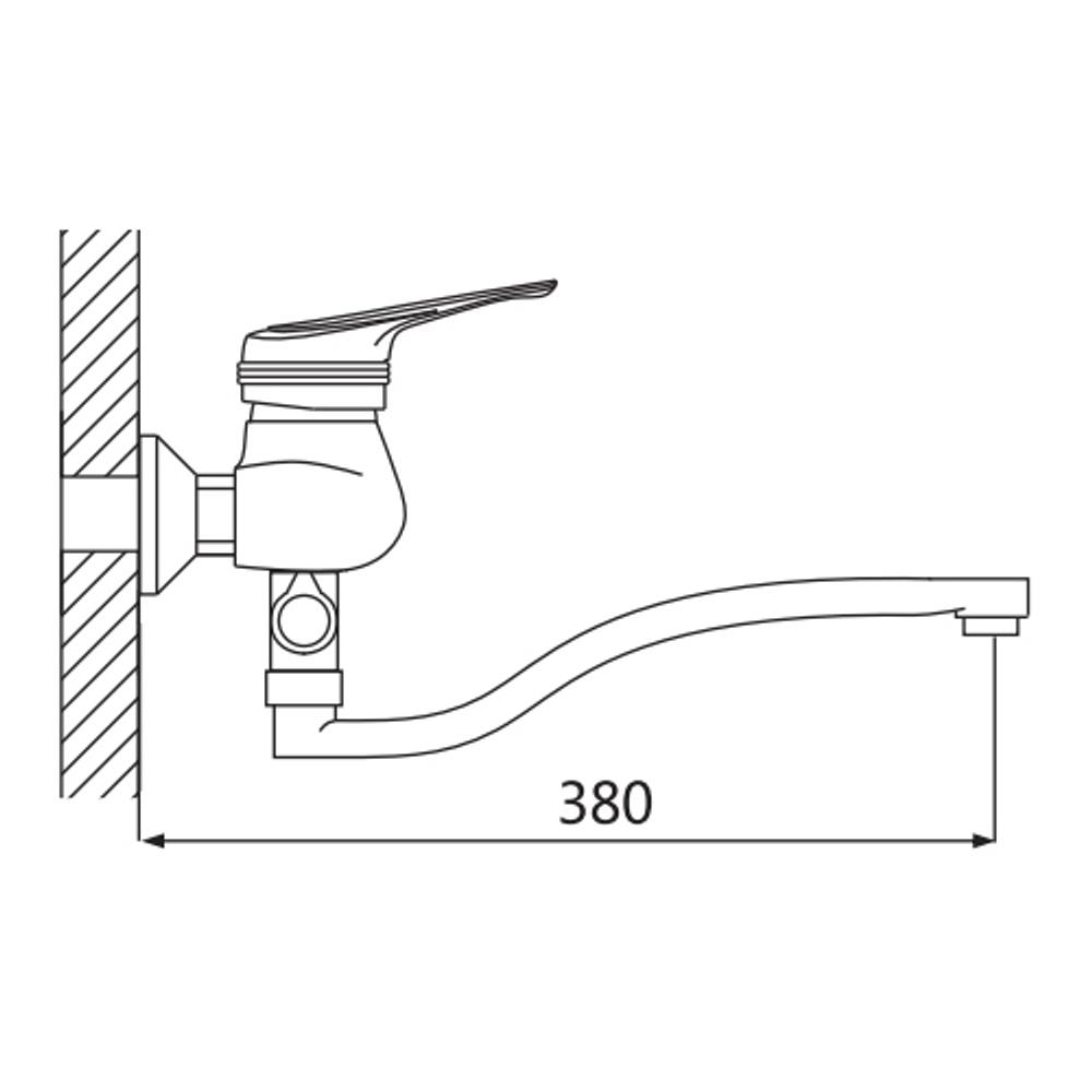 Смеситель для ванны Oute T15 T1523