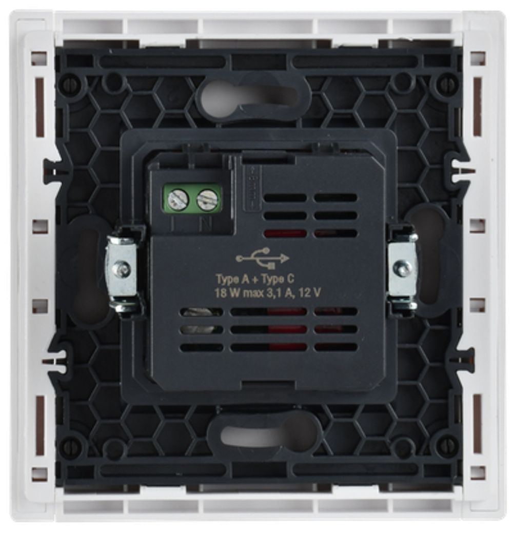 FORTE&PIANO Розетка USB A+C 18Вт FP251 белый IEK