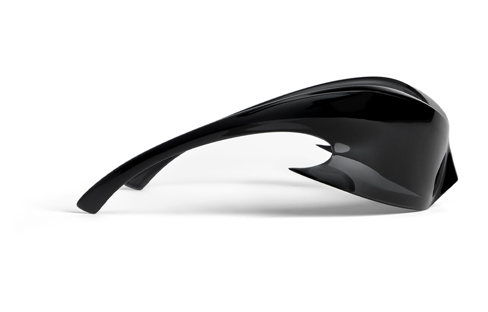 Balenciaga Irregular Shape Sunglasses Women"s Black