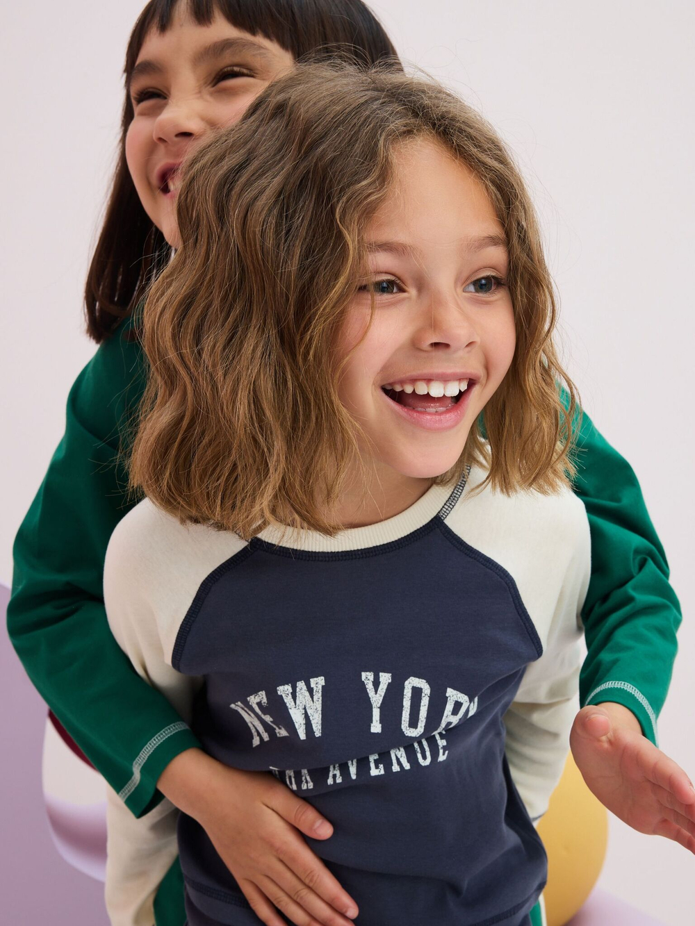 Пижама для девочки Next Q96-928, 3 шт., Зеленый, Серый