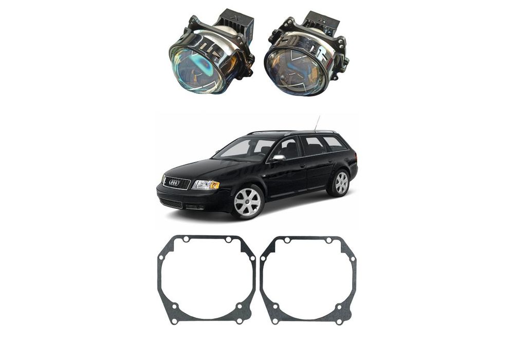 Комплект для замены штатных линз Audi A6 C5 1997-2001, Allroad 2000-2005