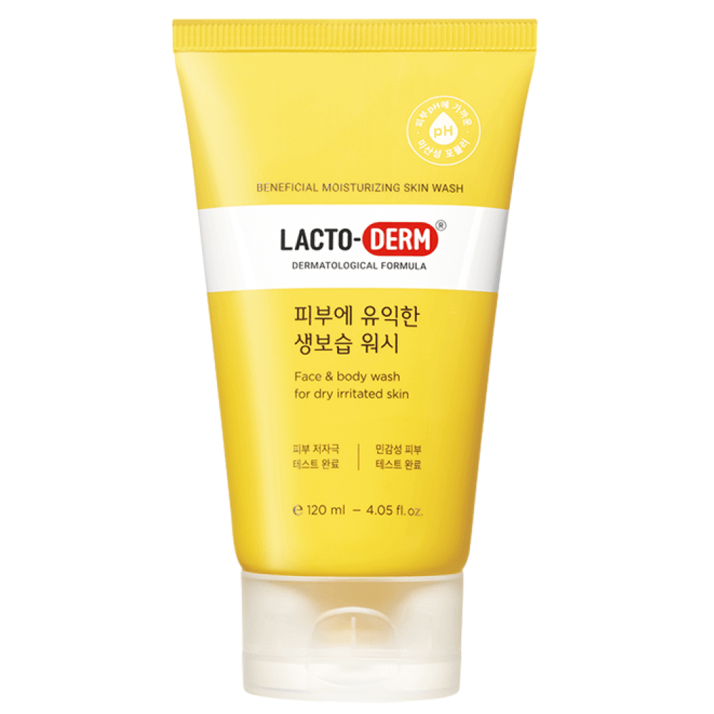 Гель очищающий для лица Lactoderm beneficial moisturizing skin wash, 120мл